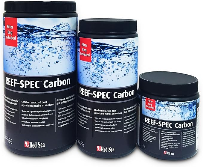 Red Sea Reef SPEC Aquarium Carbon 100 gm Box | Highly Activated Charcoal for Aquariums and Fish Tanks Freshwater Saltwater Marine