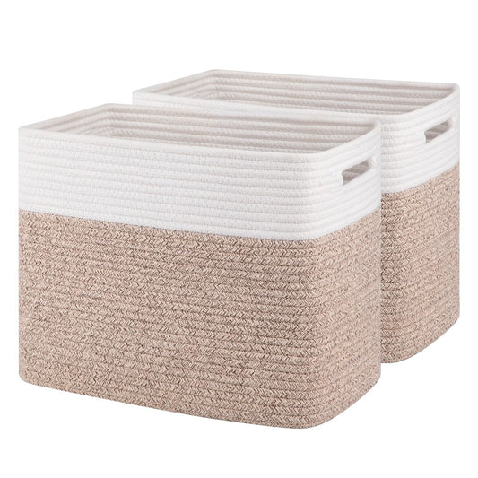 OIAHOMY 2 PACK Tall Storage baskets 30L Blanket Basket - Image 1