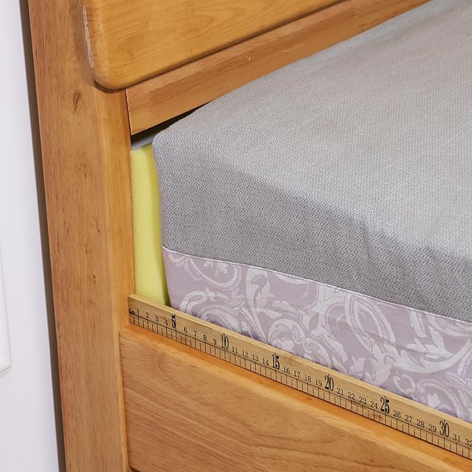 Bed Gap Filler, High Density Foam Mattress Extender for Headboard/Wall Gaps,2-Meter Extra Long Cut-to-Fit Yellow Foam Sponge Strip (78''x6''x1'')