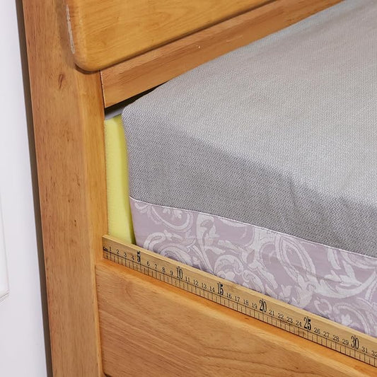 Bed Gap Filler, High Density Foam Mattress Extender for Headboard/Wall Gaps,2-Meter Extra Long Cut-to-Fit Yellow Foam Sponge Strip (78''x6''x1'')