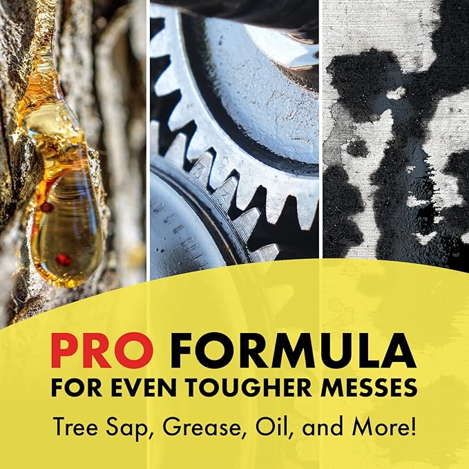 Goo Gone Pro-Power Spray Gel Adhesive Remover - Surface Safe, Great Cleaner, No Harsh Odors, Removes Stickers, Can Be Used On Tools, 24 Ounce, 2 Pack with Scraper Tool