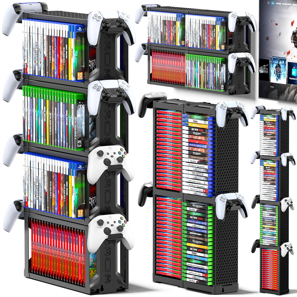 Kytok Video Game Disc Rack Tower Video Game Storage | All Products - Image 1