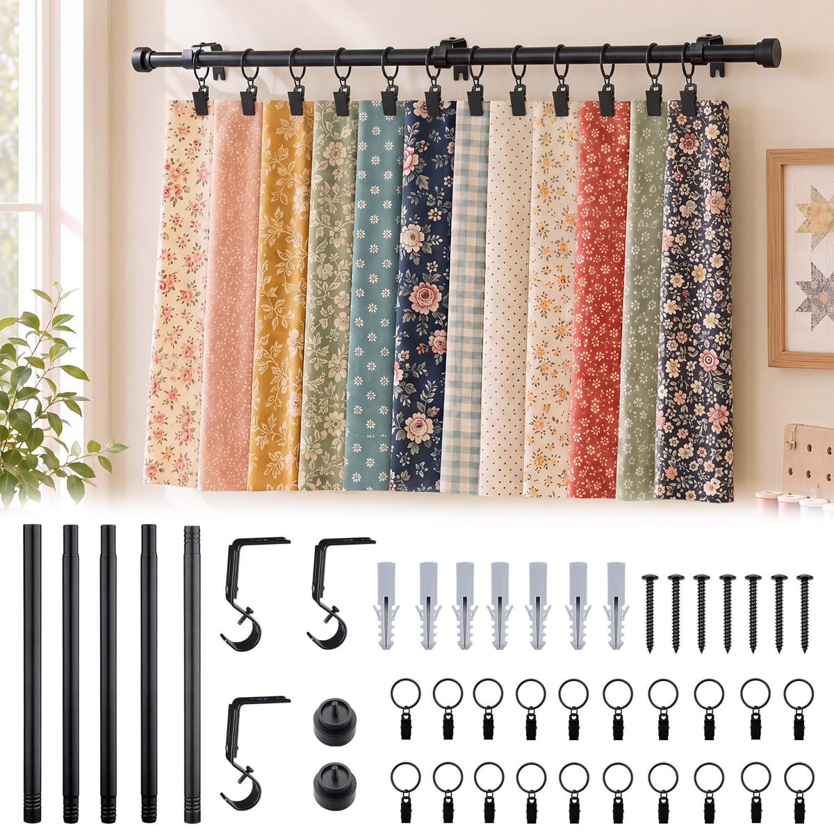 Wall Hanging Fabric Organizer, for Sewing Room - Image 1