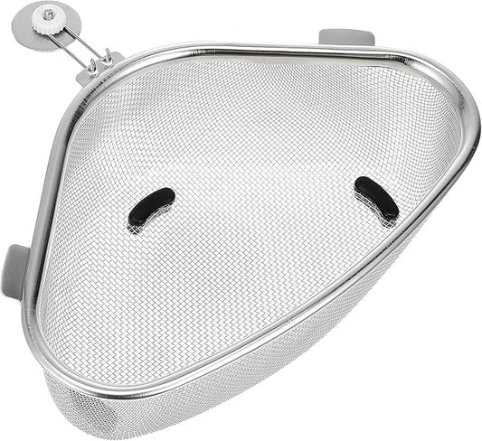 Mesh Strainer Sink Strainer Basket Mesh Basket Stainless Steel Triangle Sink Drainer Kitchen Triangular Corner Colander Metal Shelving