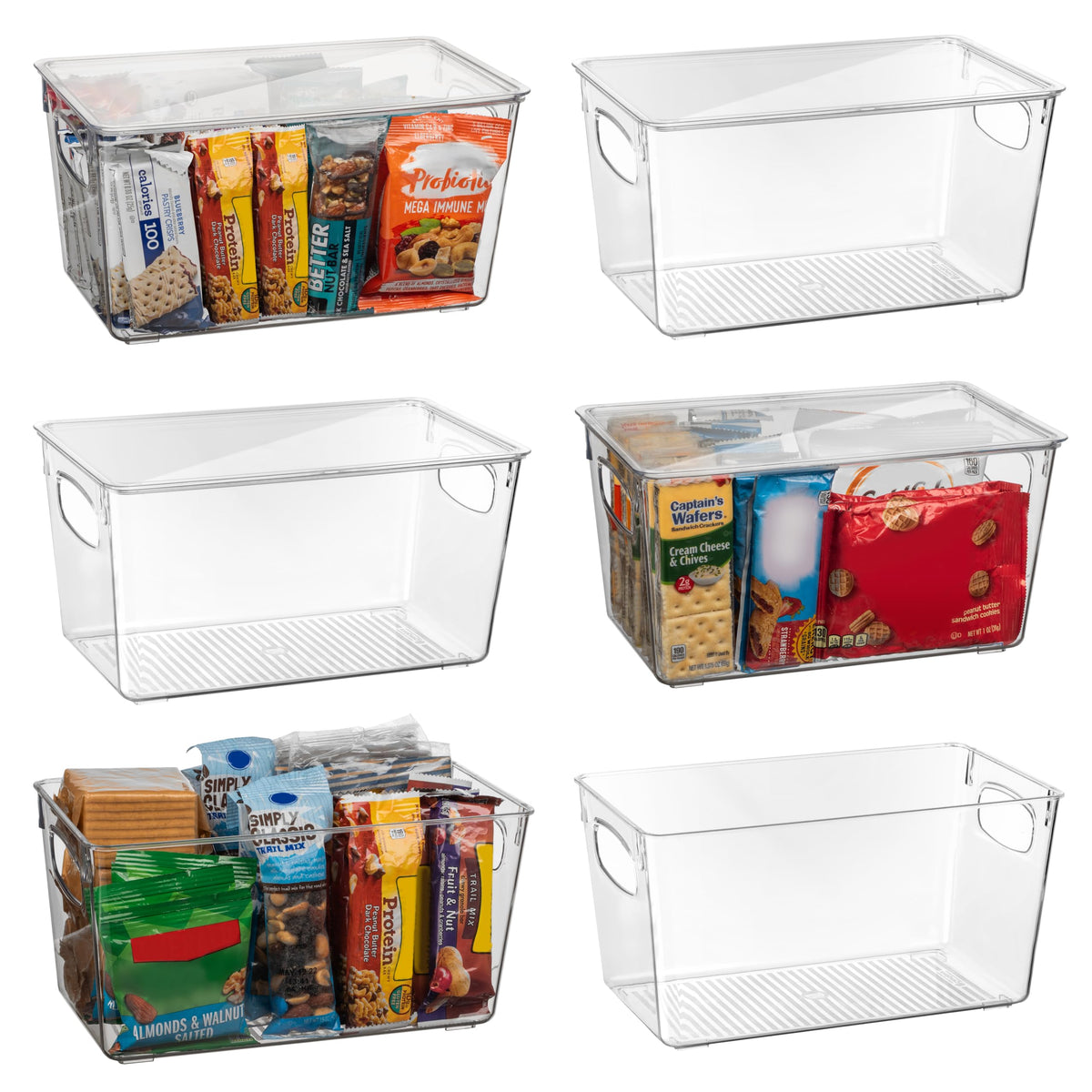 ClearSpace Pantry Storage Bins with Lids for Kitchen & Fridge, 6 - Image 1