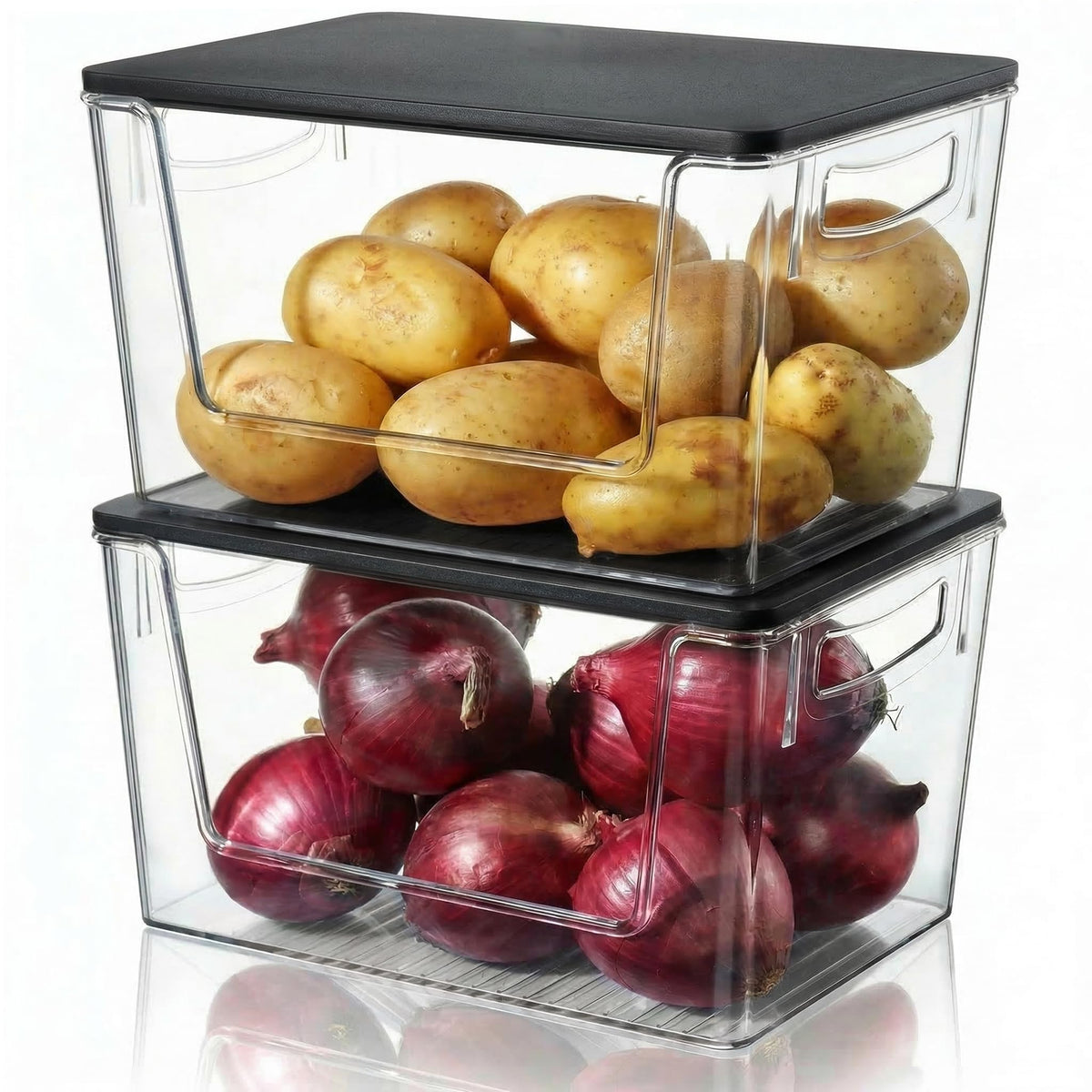 Heyuzb Pantry Organizers Storage, 2 Pack Large Clear | All Products - Image 1