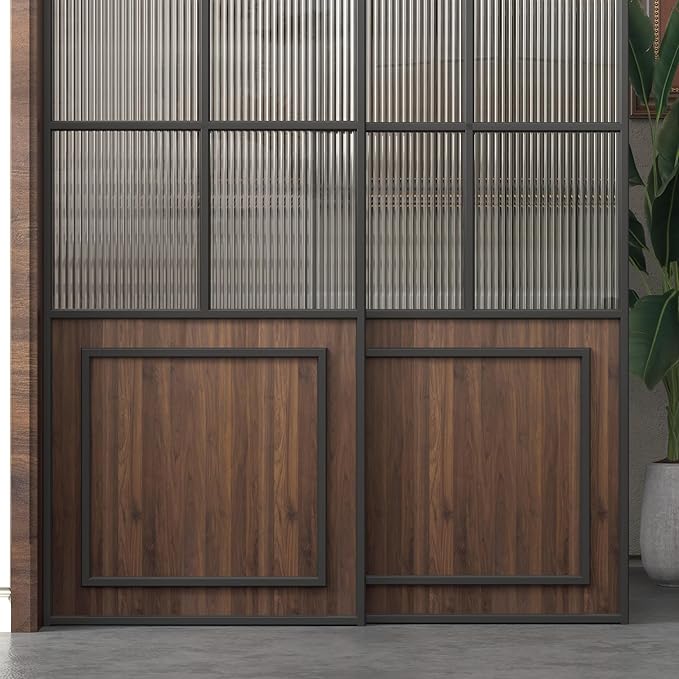 BOMENG Large Walnut Wood Wallpaper Peel and Stick Matte 48"x354" Dark Brown Wood Contact Paper Waterproof Removable Faux Wood Grain Vinyl Wrap Countertop Paper for Drawer Liner Cabinets Walls Desk