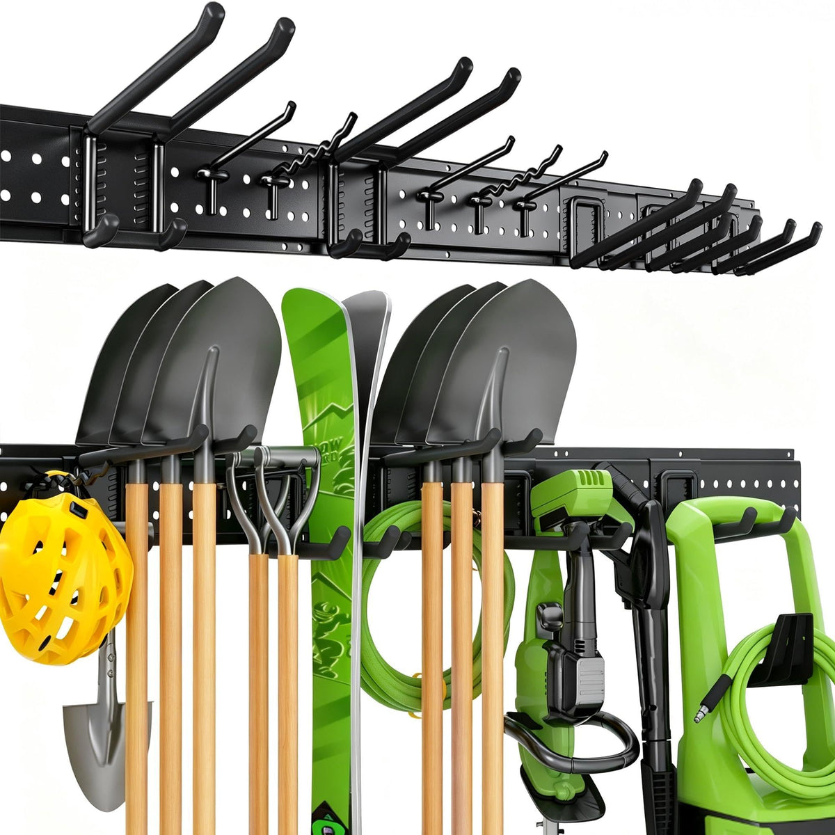 Garage Tool Organizer Wall Mount, 49.5 Inch Heavy Duty - Image 1
