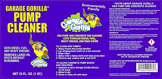 Heavy Duty Cleaner & Degreaser | Pump Cleaner, Wall Cleaner & Floor Cleaner for Mopping, Removes Diesel Fuel, Biodegradable | 32 oz Concentrate Bottle (2 Pack)