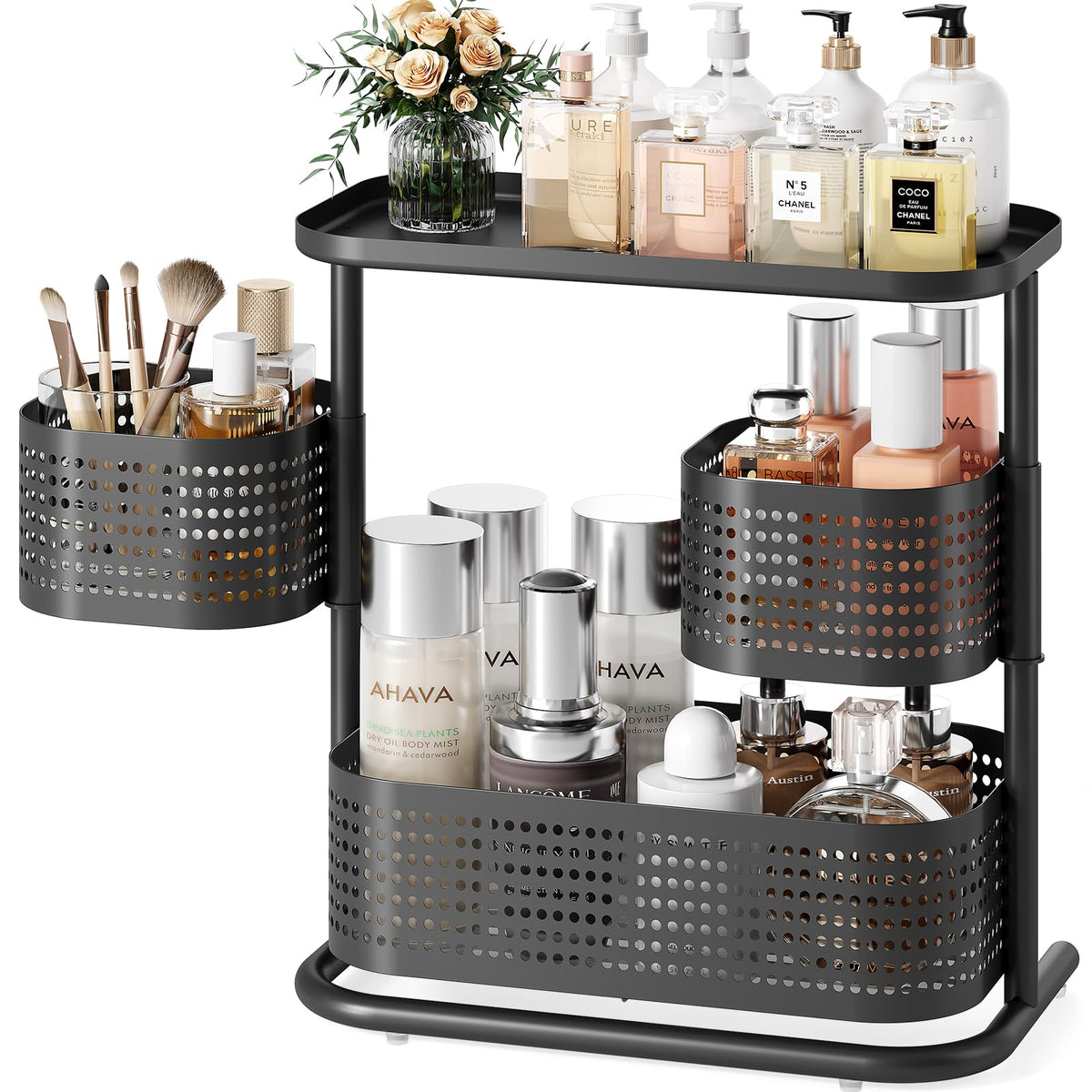 KINGRACK Metal Bathroom Counter Organizer，Rotating C | All Products - Image 1