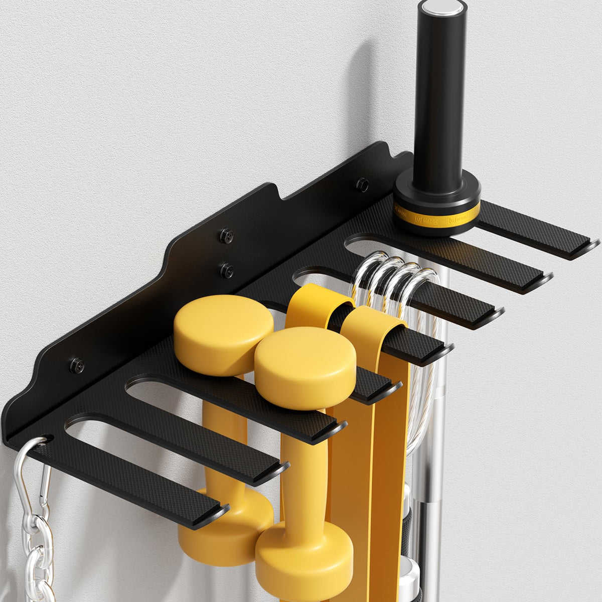 Olympic Barbell Hanger,Garage Gym Bar Wall Rack - Image 1