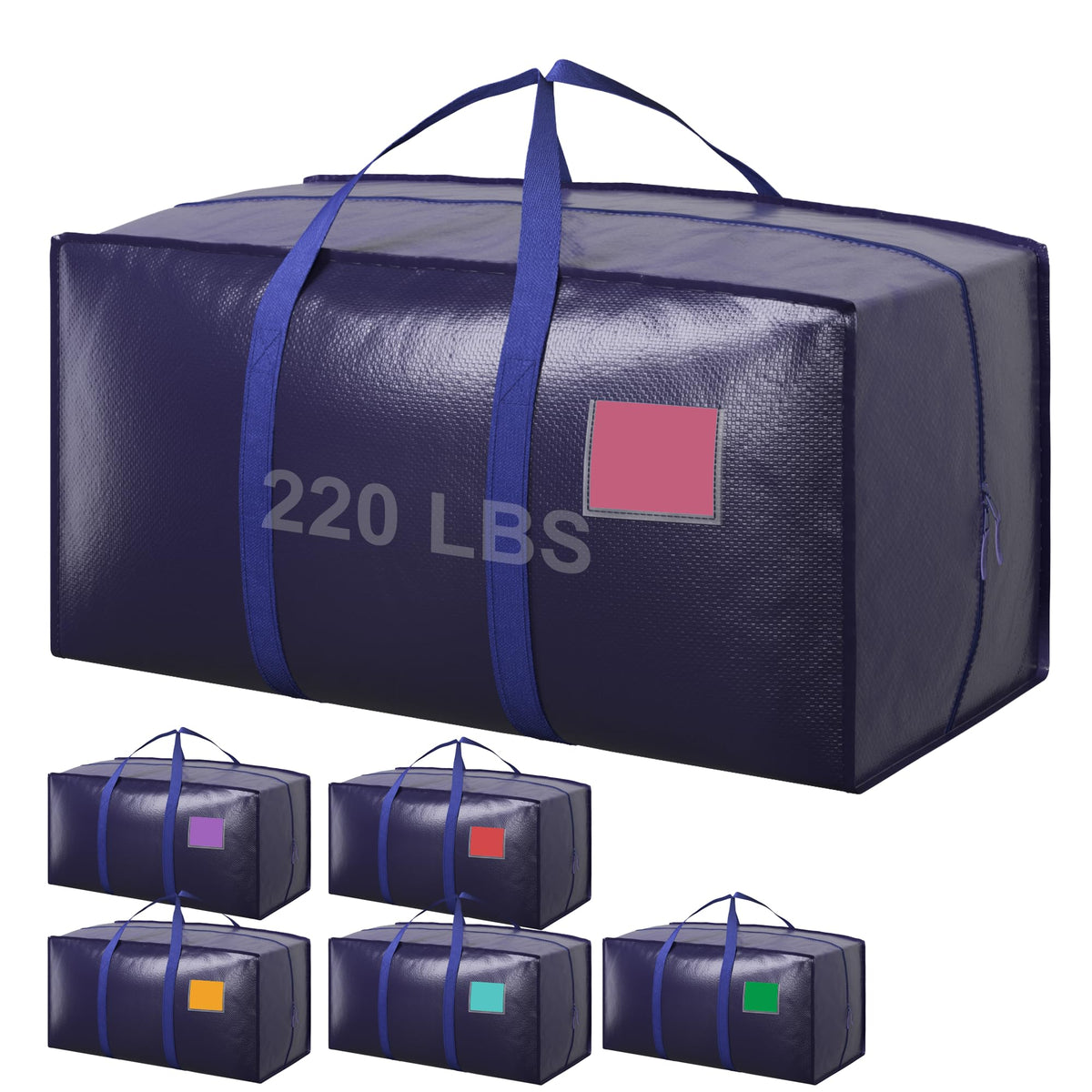 6 Pack Moving Bags Heavy Duty 210GSM with Full-Open Side - Image 1