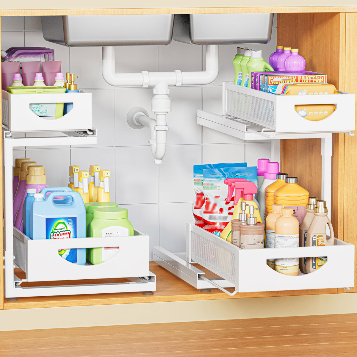 Under Sink Organizer for Kitchen and Bathroom Cabine | Under Sink Stor - Image 1