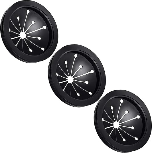3 Pcs Garbage Disposal Splash Guards Sink Baffle Disposal Replacement Multi-function Drain Plugs food Waste Disposer Accessories for Whirlaway, Waste King and GE Models (3.1inch)