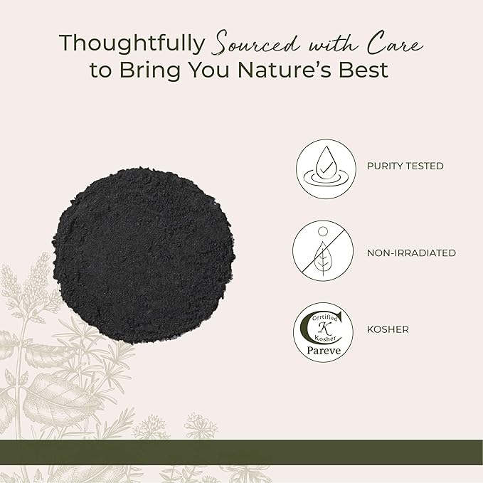 Starwest Botanicals Activated Hardwood Charcoal Powder - Use for Teeth Whitening, Face Masks, Skin Care, & Cleaning, Food Grade as a Processing Aid, Certified Kosher - Bulk 1 lb Bag