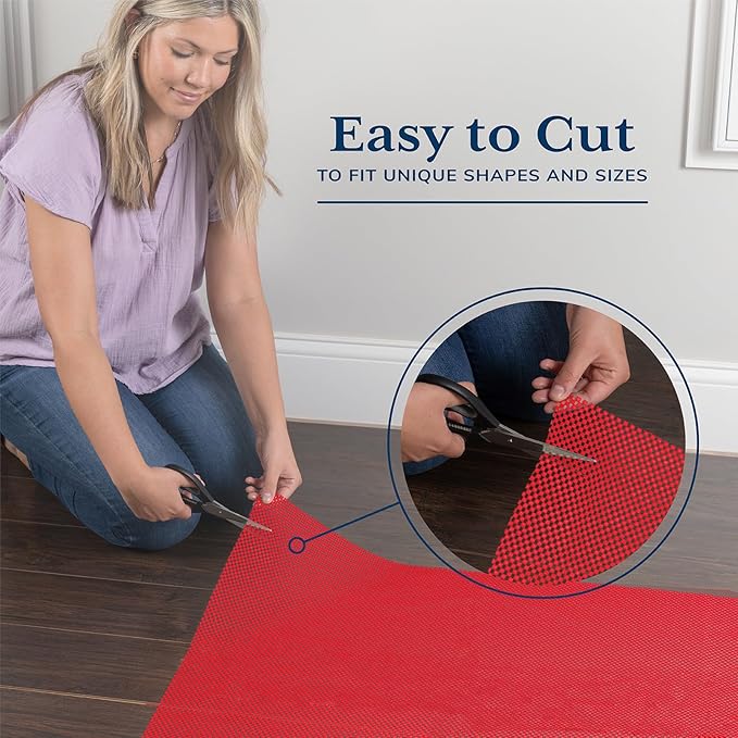 Veken Runner Rug Pad Gripper for Hardwood Floors, Non Slip 2x8 Ft Black Rug Pads for Area Rugs, Thick Rug Grippers for Tile Floors, Under Carpet Anti Skid Mat, Keep Your Rugs Safe and in Place
