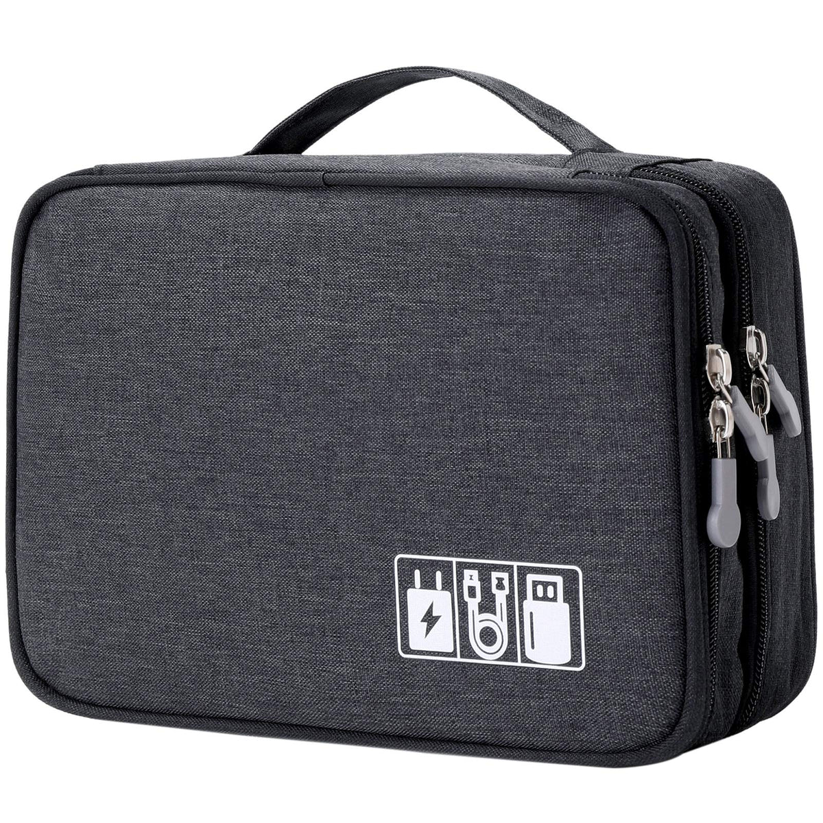 mygreen Electronic Accessories Organizer Bag, Waterproof Double - Image 1