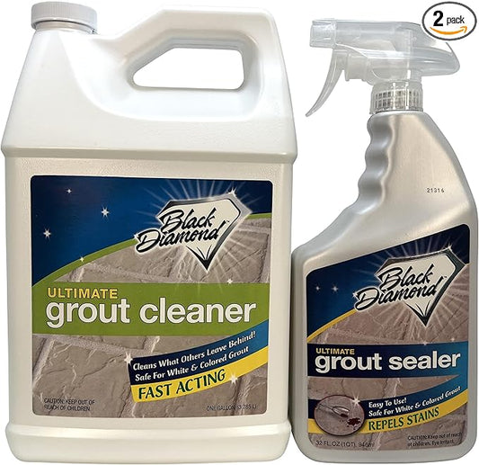 ULTIMATE GROUT SEALER – Professional Strength Tile, Stone & Grout Protection for Showers, Floors & Backsplashes | Easy-Clean, Stain & Moisture Repellent – Low Odor Contractor Grade (Combo)