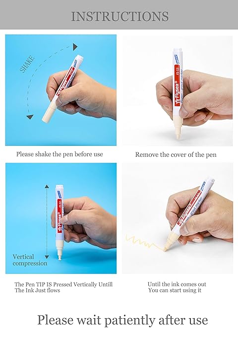 5 Pieces Grout Tile Pen Repair Pen,Renew Tile Lines, Restoring Tile Wall Floor Bathrooms and Kitchen (Khaki)
