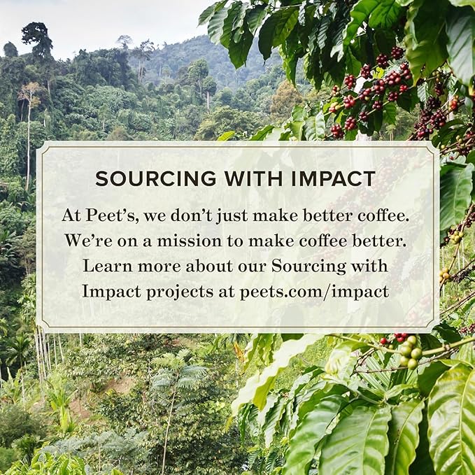Peet's Coffee, Dark Roast Keurig K-Cup Pods - House Blend 88 Count (4 Boxes of 22 Pods)