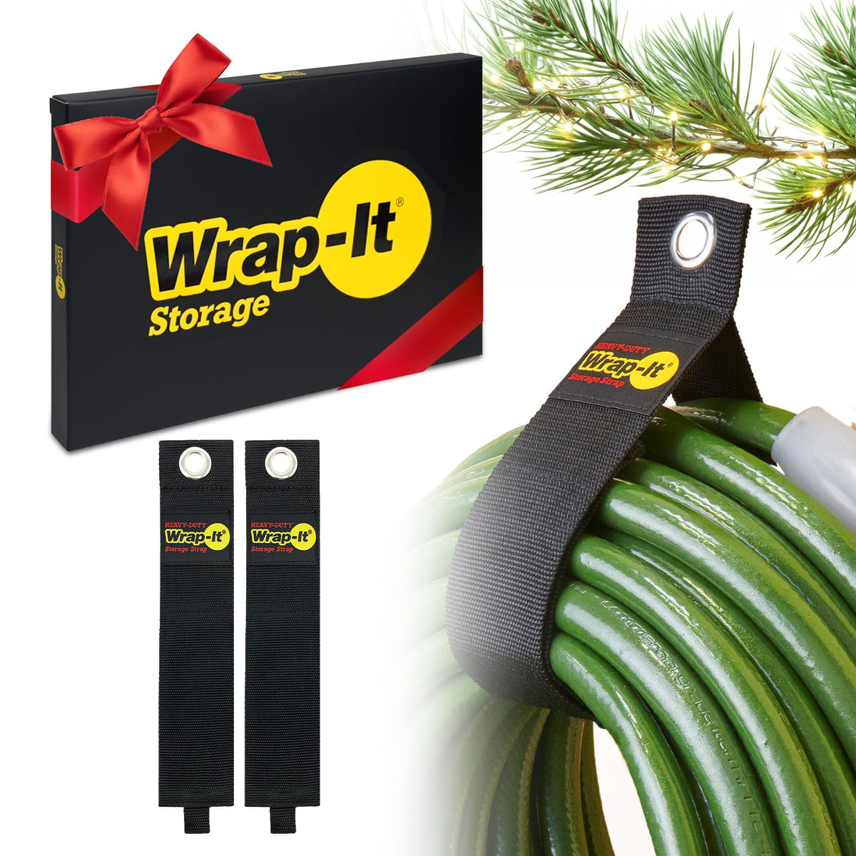 Heavy-Duty Wrap-It Storage Straps, 28-inch (2 Pack) - Image 1