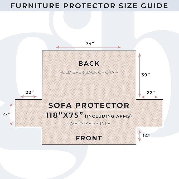 Great Bay Home Reversible Floral Patchwork Furniture Protector - Machine Washable, Scalloped Edge, Stain Resistant, Printed Furniture Cover for Dogs, Kids, and Pets (Sofa, Burgundy/Taupe)