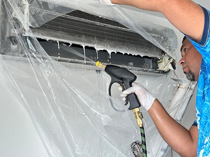 Leak Saver HVAC Guys Mini Split Cleaning Bag | Adjustable & Fits Any Size | 360 Degree Air Conditioner Cleaning Cover for Mini Split Air Conditioners