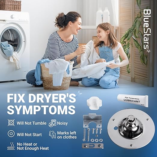 [Upgraded] BlueStars 5303281153 Dryer Rear Drum Bearing Kit - Compatible with Kenmore & Frigidaire Dryers - Replaces PS459829 AP2142648 131777700 PS1148434 134163400