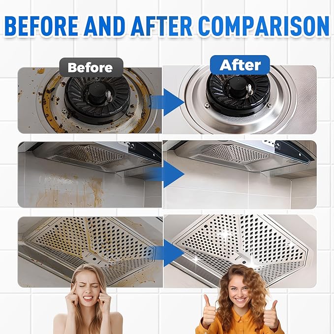 Multifunctional Powerful Spray Kitchen Foam Cleaner, 2026 New Multi-Purpose Cleaning Spray, Easy-To-Use Grease Remover For Kitchen, Fast-Acting Tile Cleaner For Families (1)
