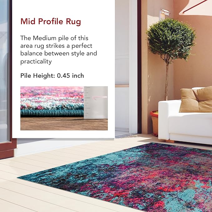 nuLOOM Reva Colorful Abstract Area Rug, 10x14, Multi
