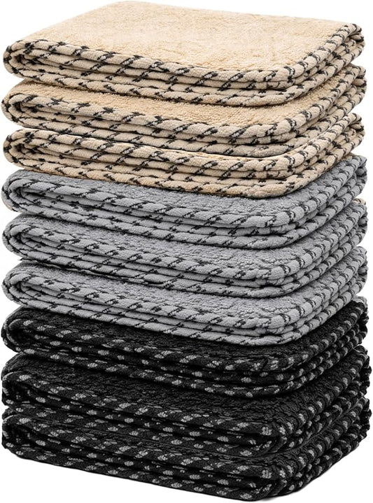 Chemical Guys Microfiber Towels for Cars Microfiber Cleaning Cloth Multi Color Drying Towels Car Detailing for Wash Interior and Glass, 14 x 12 Inch - 9 Pack