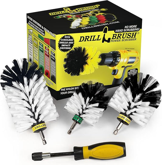 Car Cleaning Supplies Interior - Car Detailing Kit - Scrub Brushes for Cleaning - Wheel Cleaning Brush for Drill - Soft Bristle Cleaner Brush - Carpet Scrub Brush - Car Detailing Brush Set - Clean Car