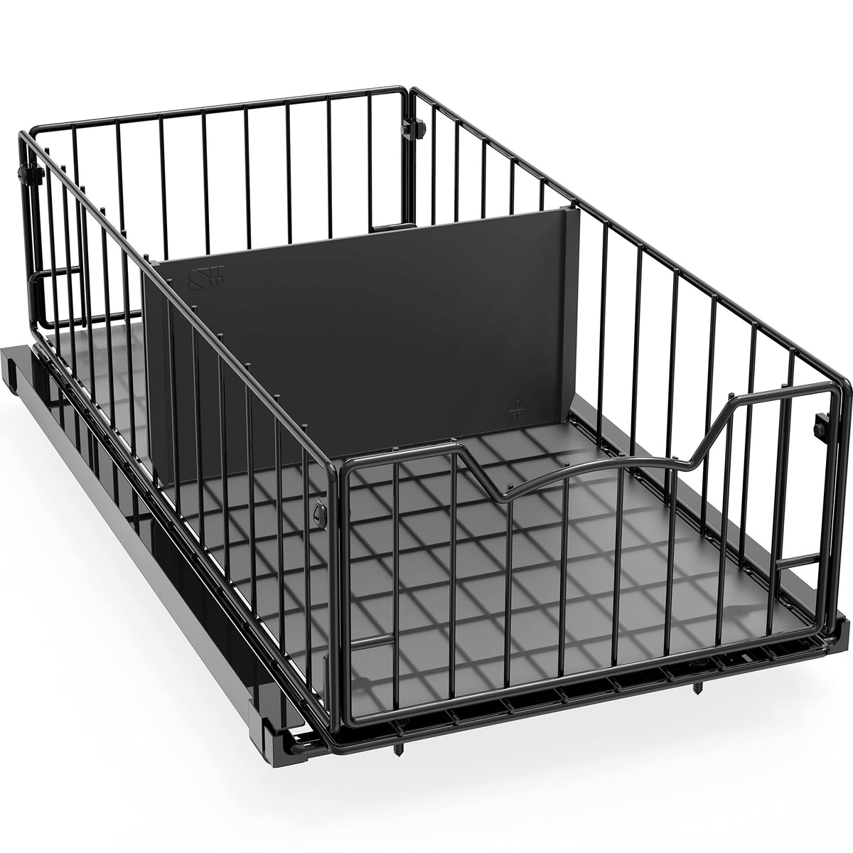 Simple Houseware Pull-Out Cabinet Sliding Basket, 17.2Dx9.7Wx5H - Image 1