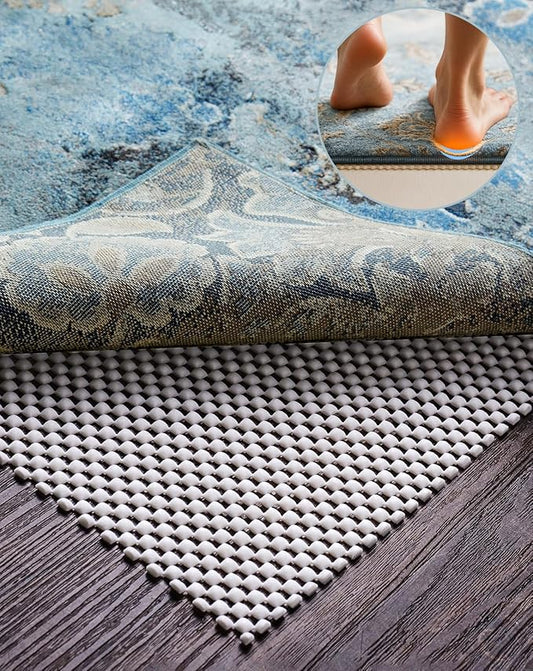 Veken Rug Gripper Pad for Hardwood Floors, Non Slip 2x4 Ft Rug Pads for Area Rugs, Thick Rug Grippers for Tile Floors, Under Carpet Anti Skid Mat, Keep Your Rugs Safe and in Place