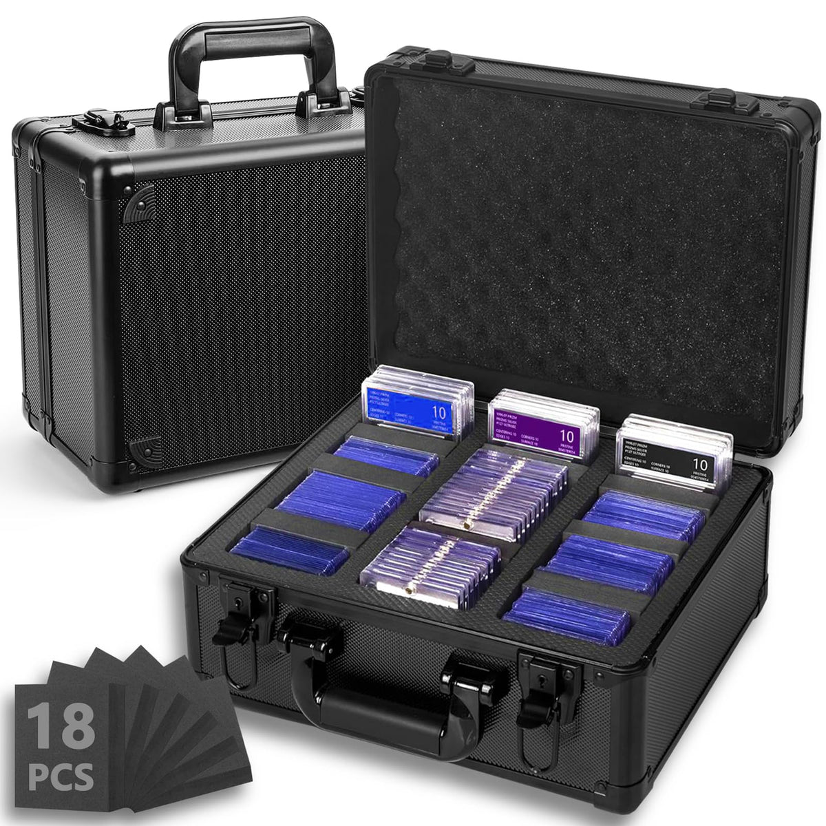 Graded Card Case, Top Loaders Sports Trading Card Box - Image 1