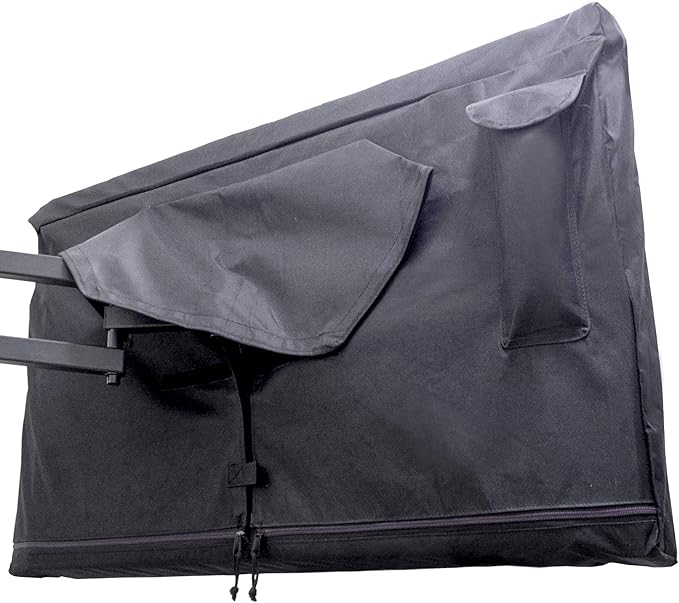 Outdoor TV Cover 52-55 inch - WITH ZIPPER, Weatherproof, Waterproof 360 degrees protection, Soft Non Scratch Interior - Black