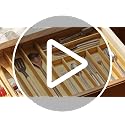 SpaceAid Bamboo Silverware Drawer Organizer with Lab | All Products - Image 8