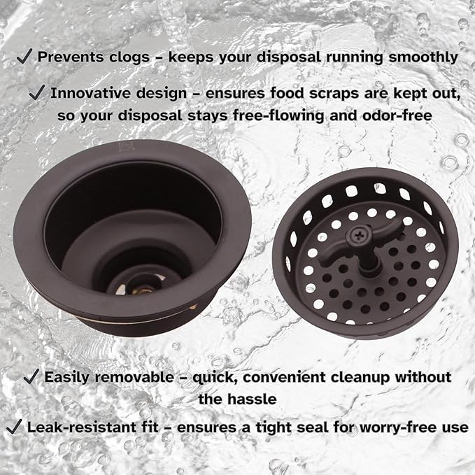 Westbrass Wing Nut Style Large Kitchen Sink Basket Strainer, 2 Pack, Oil Rubbed Bronze, D2135-12