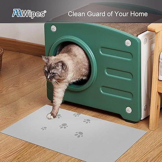 AAwipes Sticky Mat Tacky Pads Adhesive 24" x 36" 5 Packs, 30 Sheets/Packs, 150 Sheets Total Grey Cleanroom Floor Mats Remove Dirt for Laboratory Construction Hospital Shoes