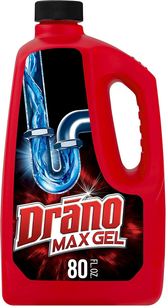 Drano Max Gel Clog Remover, 80 oz