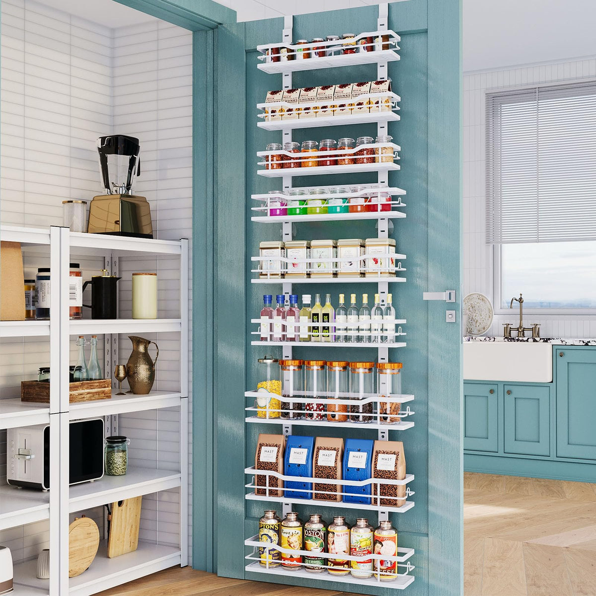 Eastherry Over The Door Pantry Organizer，9-Tier Over | All Products - Image 1