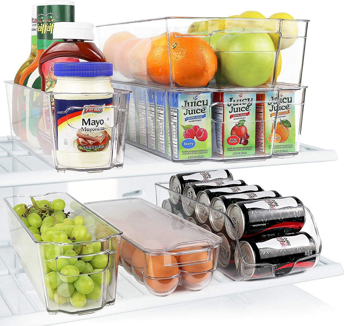 Greenco Refrigerator Organizers and Storage - Clear Fridge - Image 1