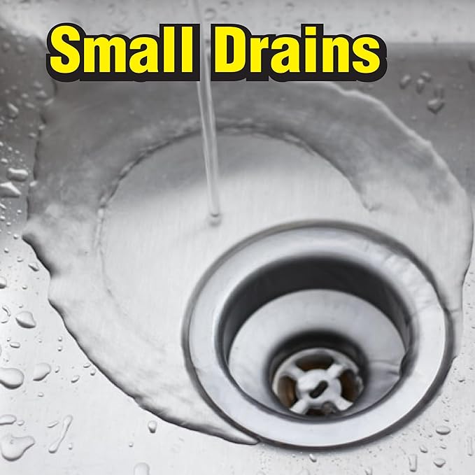 ComStar Piranha - Crystal Flakes, Non-Acid Drain Cleaner That Dissolves Grease, Hair & Root Growth in Sewer Lines Instantly, Made in USA, 17 Pounds (30-601)