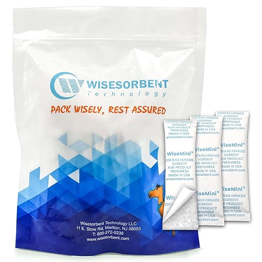 60Pcs 10 Gram Silica Gel Packs, Food Grade Moisture Absorbers, Silica Packets,Moisture Absobering for Food Storage,Desiccant Packs