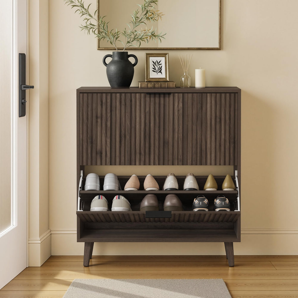VASAGLE MAXE Collection - Shoe Storage Cabinet with 2 Flip - Image 1