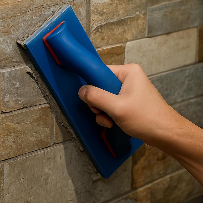 TruBlue Urethane Grout Float for Tile, Soft and Flexible Tile Grout Float Tool with Comfort Grip Handle, 3-1/2" x 9"