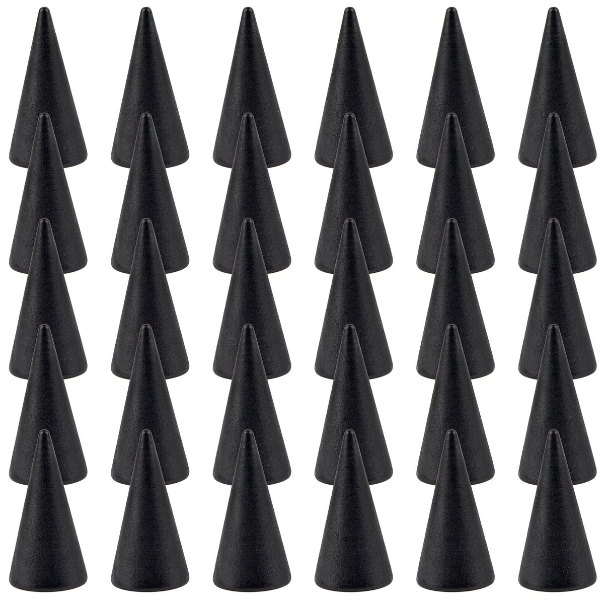 Framendino, 30 Pack Black Wood Cone Ring Holder Single Jewelry - Image 1
