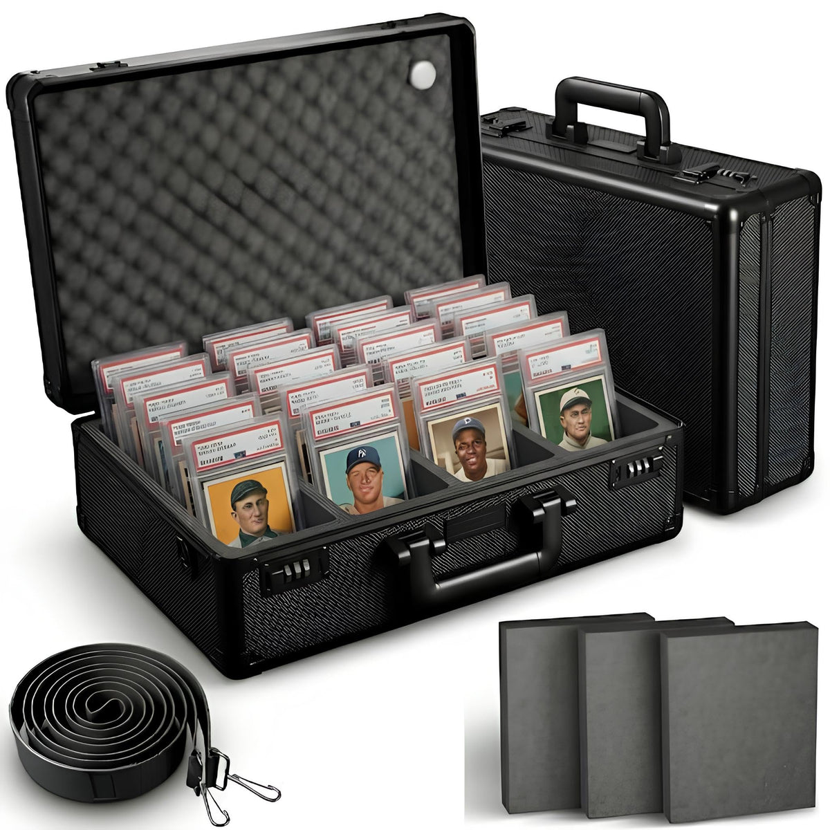 Graded Card Storage Box - Lockable PSA Slab Case | Home Organization - Image 1