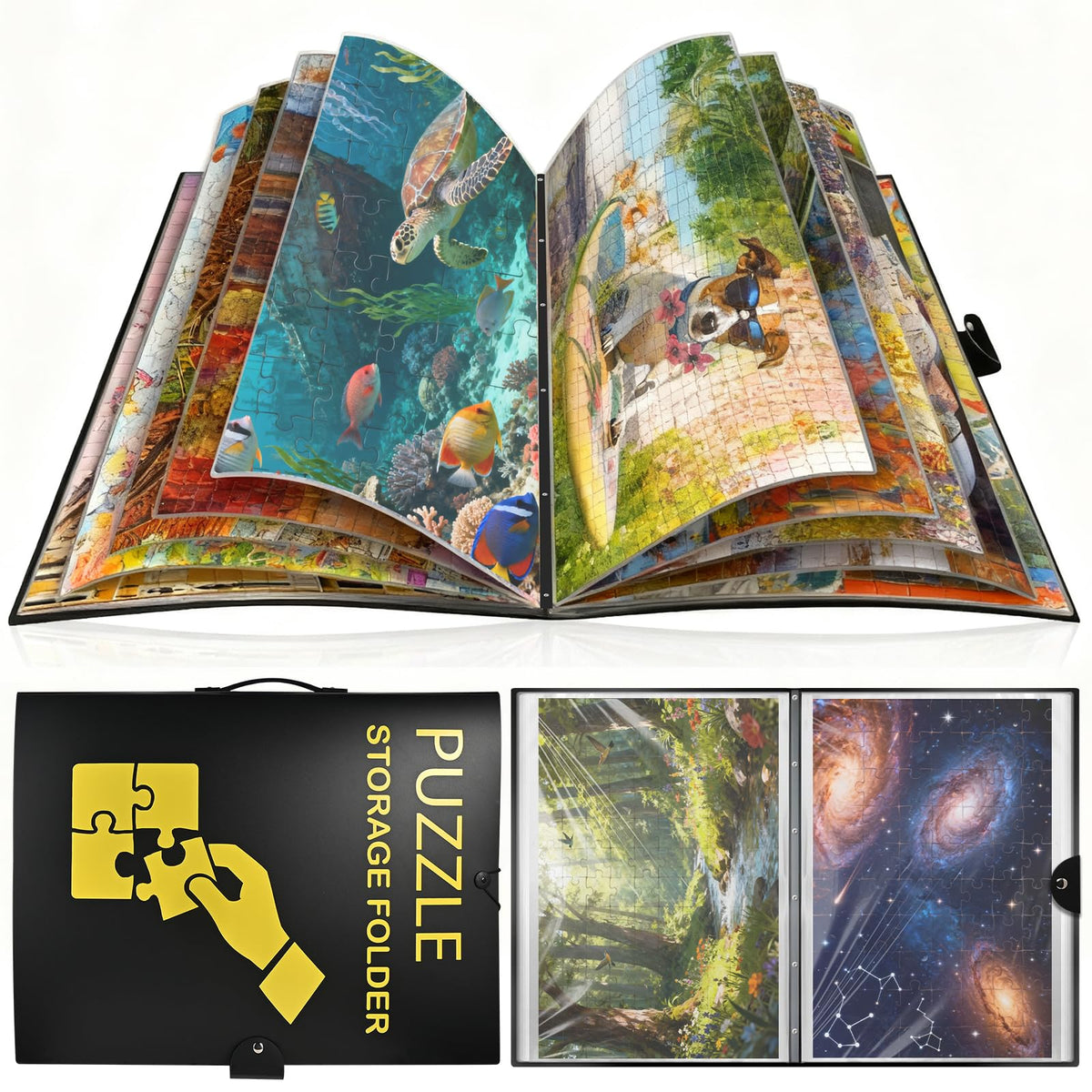 Puzzle Storage Folder Book for 1000pcs Puzzle, 28.3" x - Image 1