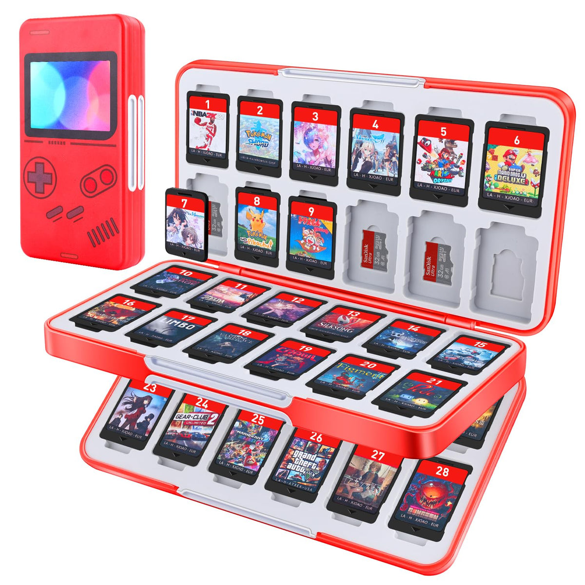 MOSAHOLL Switch Game Card Case Holder - Portable Game Organizer - Image 1